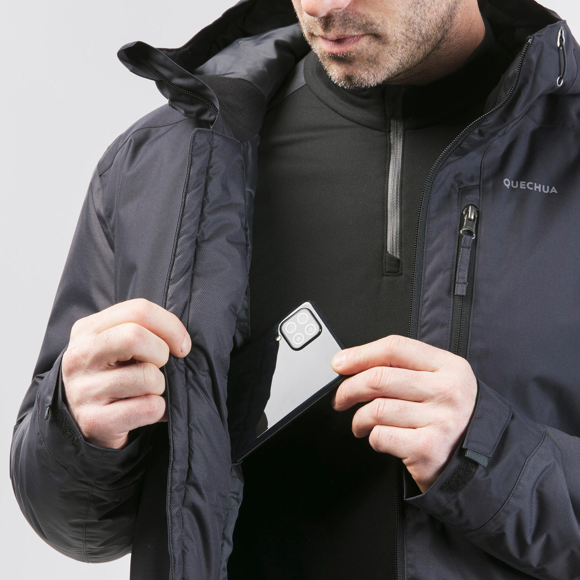 Men's Cold-Weather Hiking Jacket - Waterproof & Warm