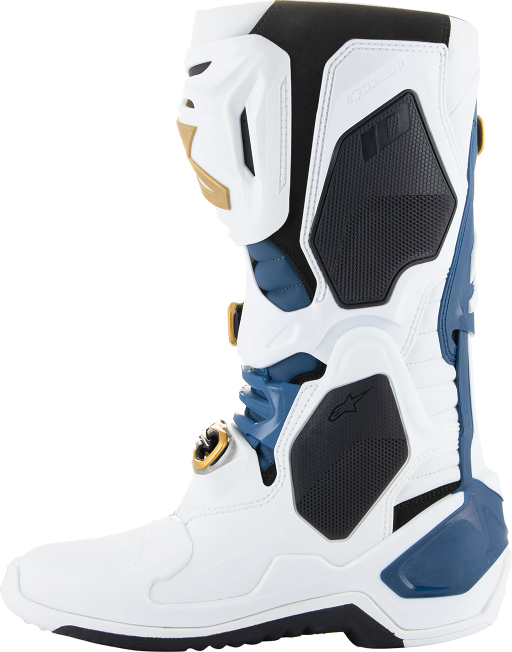 Alpinestars Arlington LE Tech 10 Motorcycle Boots - White/Blue/Gold - US 9