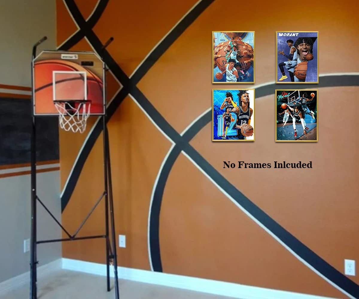 Ja Morant Basketball Art Posters, Unframed 8x10 Prints for Sports Enthusiasts