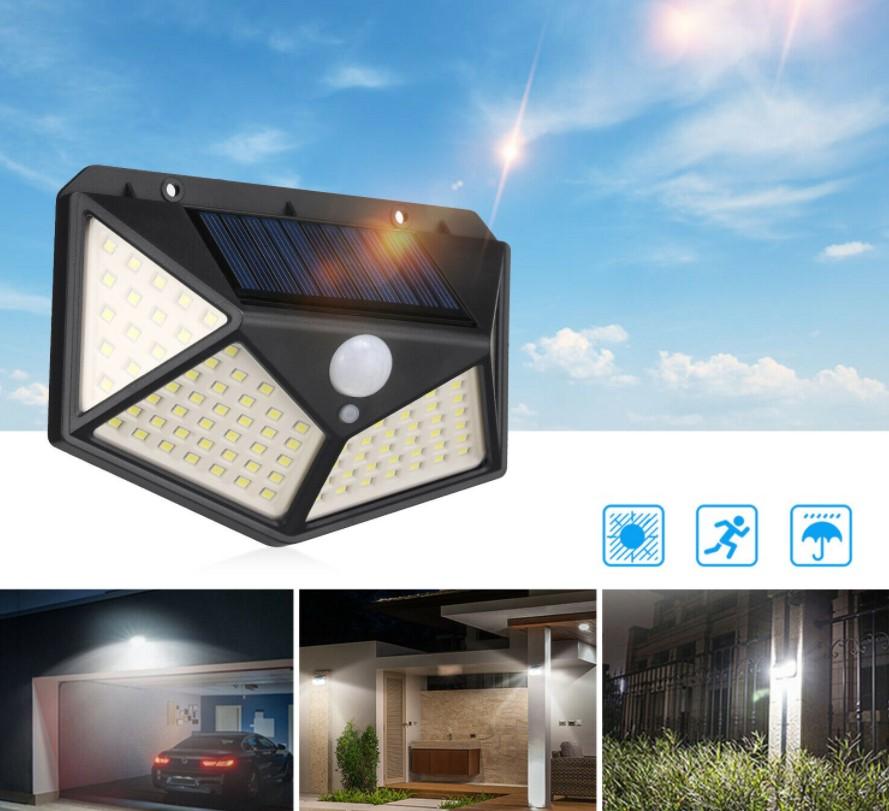 2-Pack Solar Motion Sensor Lights for Outdoor Security