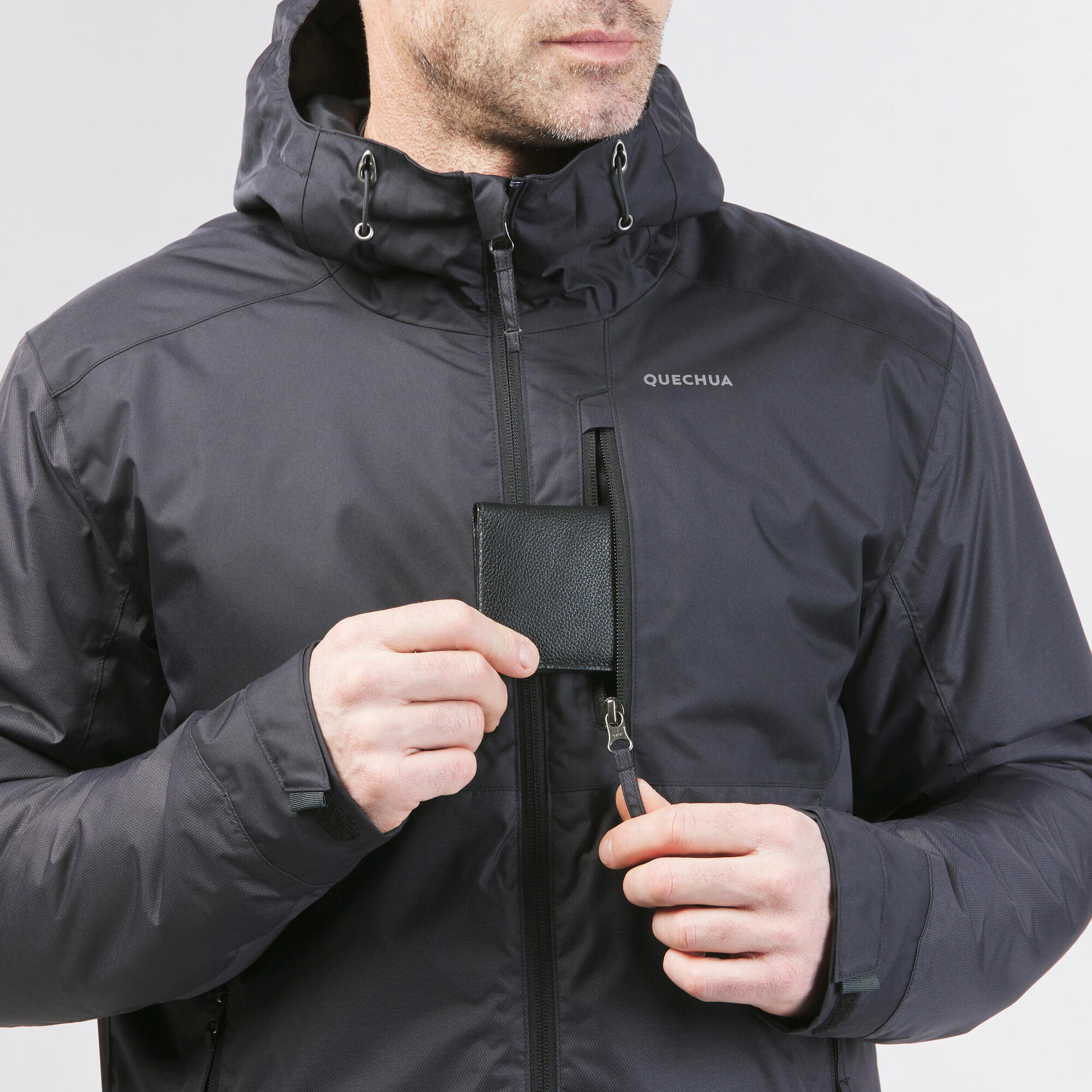 Men's Cold-Weather Hiking Jacket - Waterproof & Warm