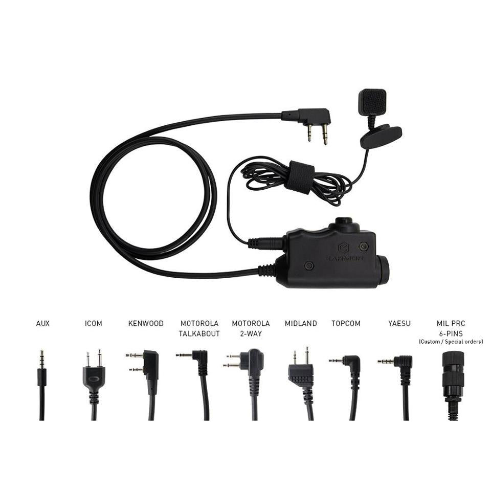 EARmOR M32 MOD4 Tactical Headset & M52 PTT Set - Enhanced Military Communication