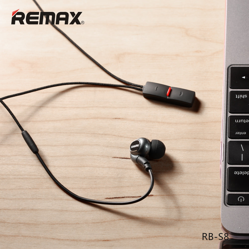 Remax RB-S8 Bluetooth Headphones - Magnetic Sport Earbuds