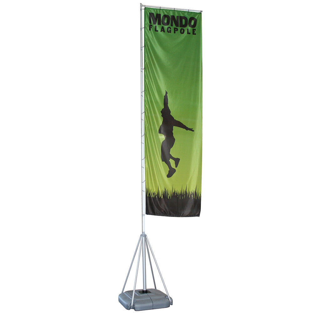 17ft Outdoor Mondo Flagpole Banner Stand with Custom Print