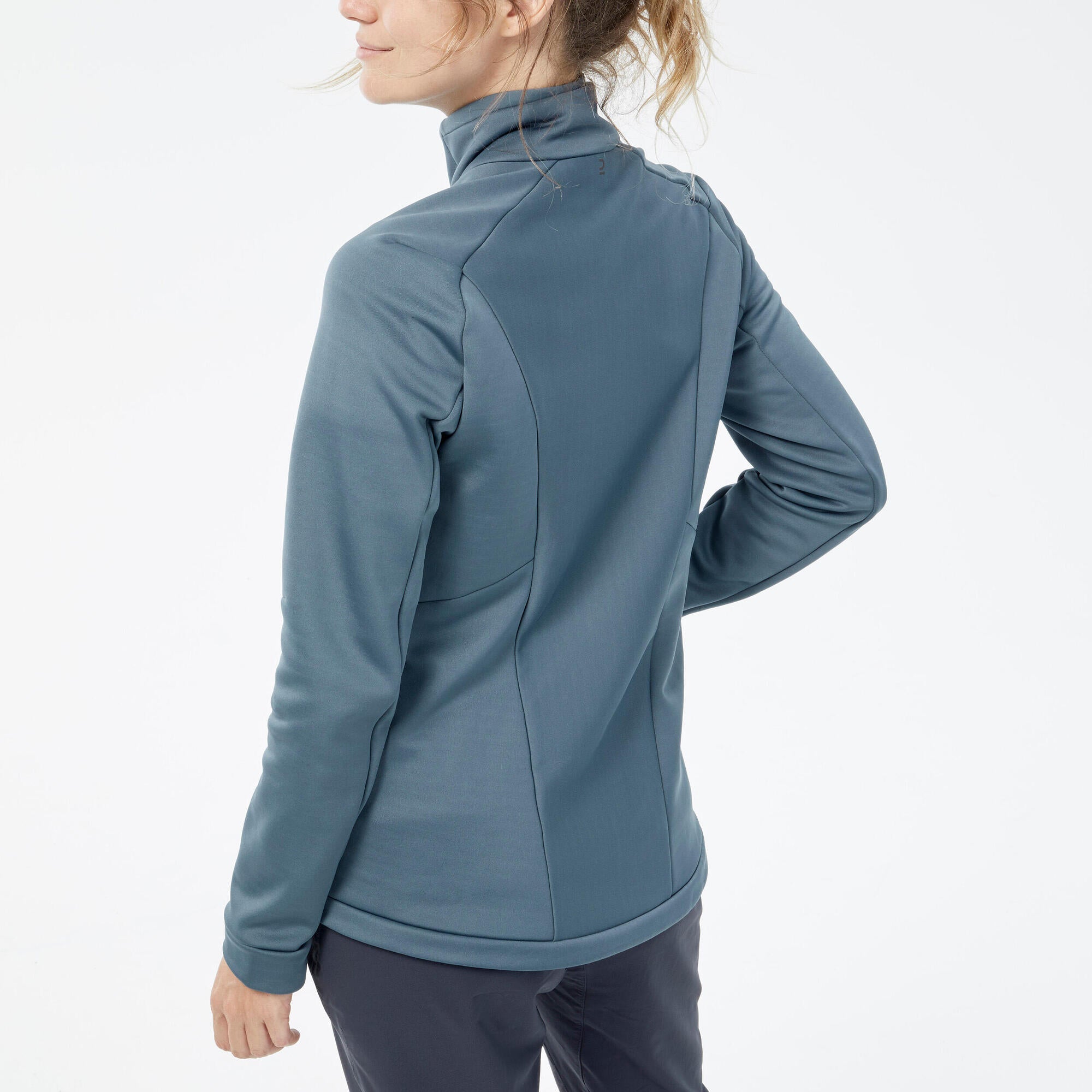 Women's Mont Blanc-Inspired Stretch Fleece Jacket for Hiking - MH520