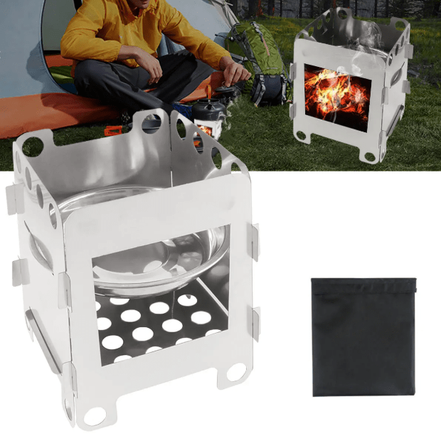 TrekX™ Portable Stainless Steel Outdoor BBQ Stove