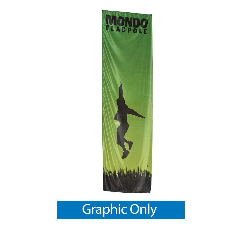 17ft Outdoor Mondo Flagpole Banner Stand with Custom Print