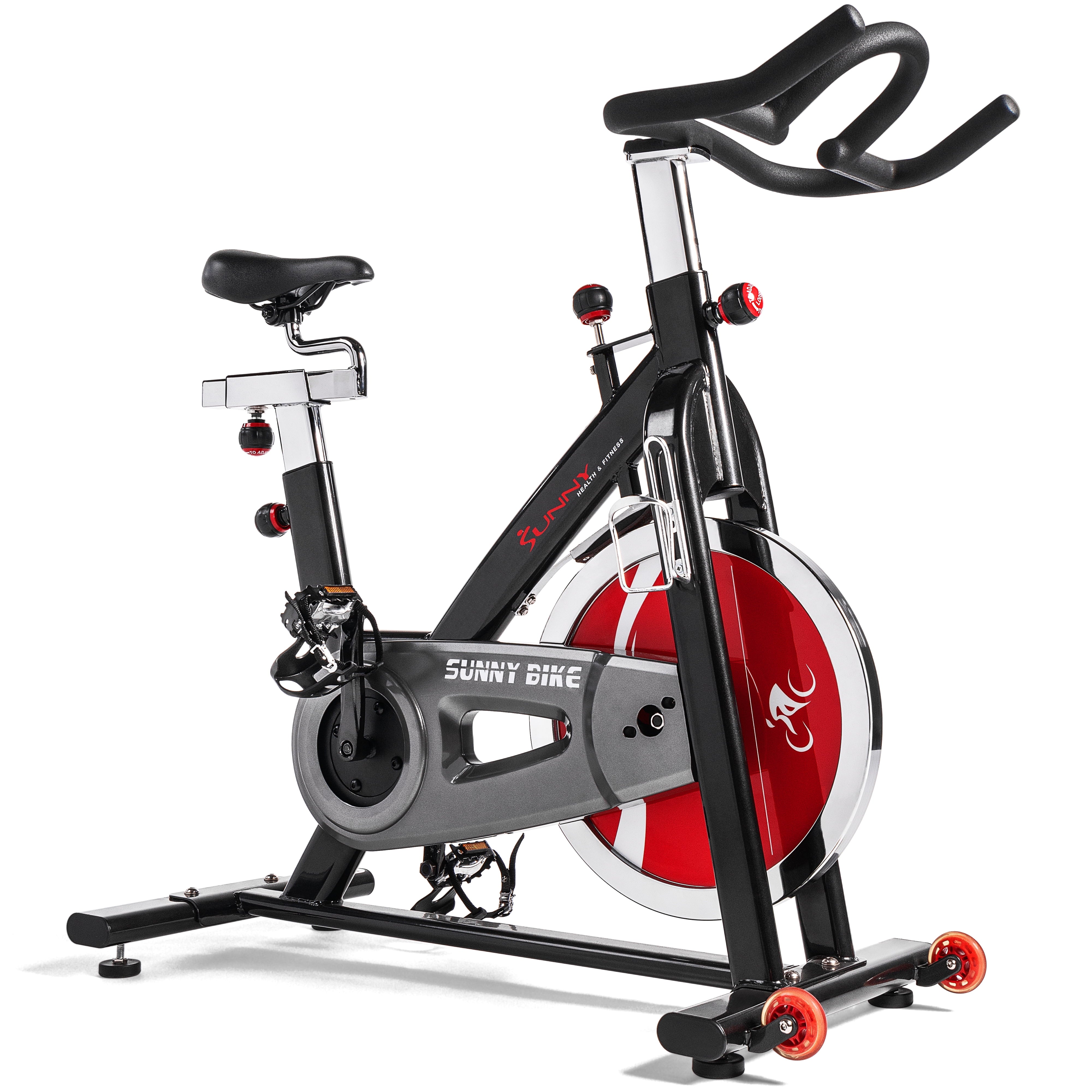 Sunny Health & Fitness SF-B1002 Belt Drive Indoor Cycling Bike - Premium Home Workout