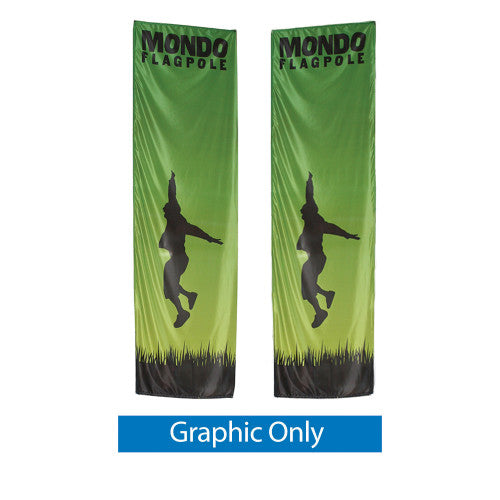 17ft Outdoor Mondo Flagpole Banner Stand with Custom Print