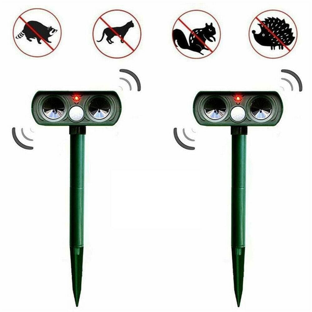 Dual Ultrasonic Solar Pest Repellent for Outdoor Security