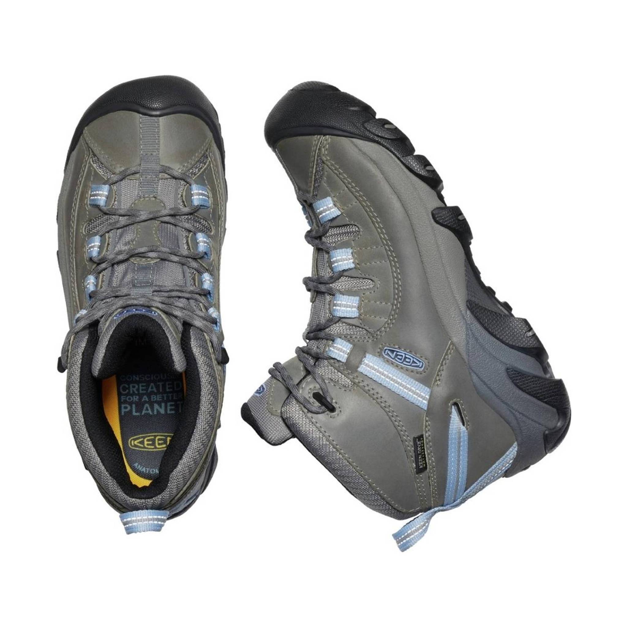 KEEN Women's Targhee II Mid Waterproof Hiking Boots - Steel Grey