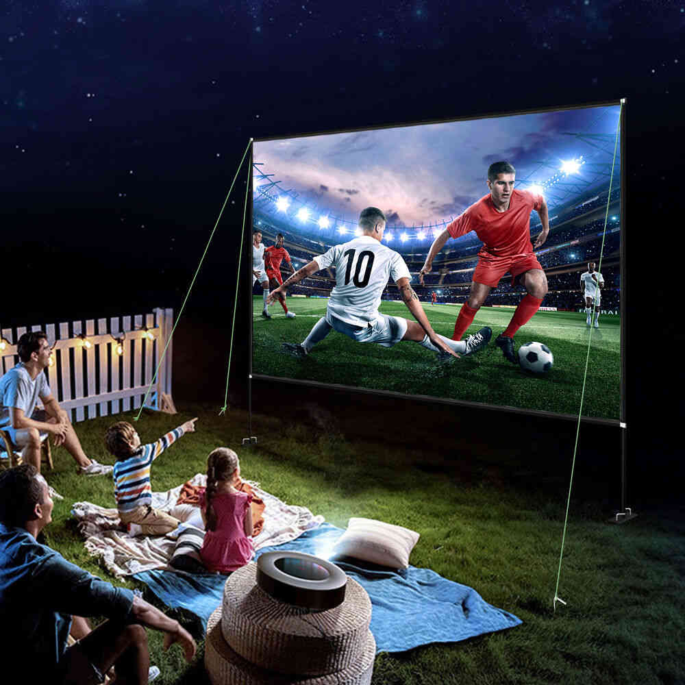 VEVOR Portable Outdoor Movie Screen with Stand