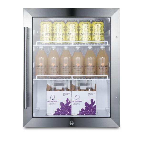 Summit SPR314LOS 18 Glass 2.1 cu.ft. Compact Outdoor Beverage Center