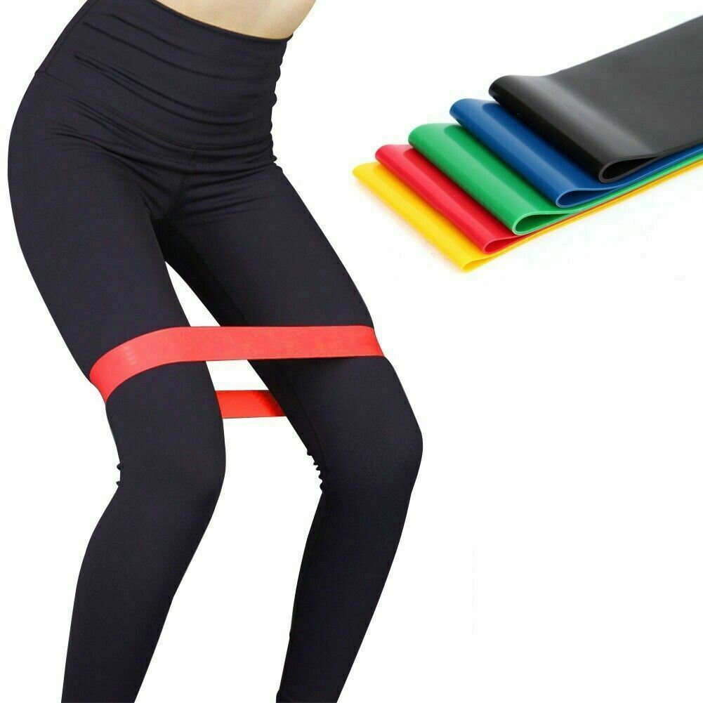 Premium Resistance Bands Loop Set - 5 Exercise Bands for Workout, CrossFit, Yoga & Fitness