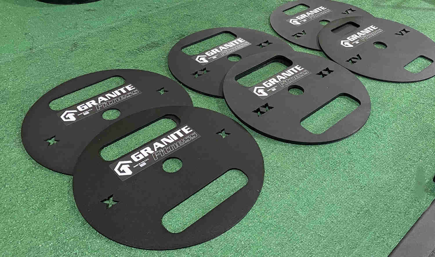 Granite Fitness Thin Steel Olympic Weight Plate 10Lb Pair