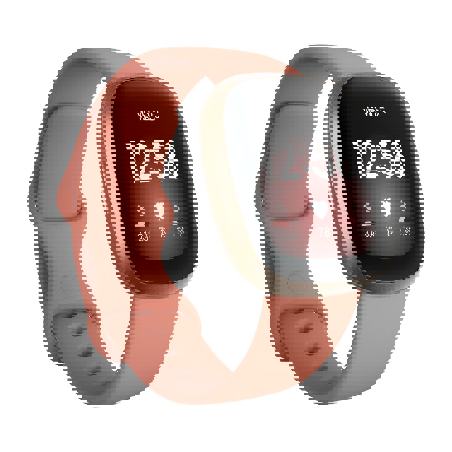 Fitbit Versa 3 Health & Fitness Smartwatch - Pink Clay/Soft Gold Aluminum