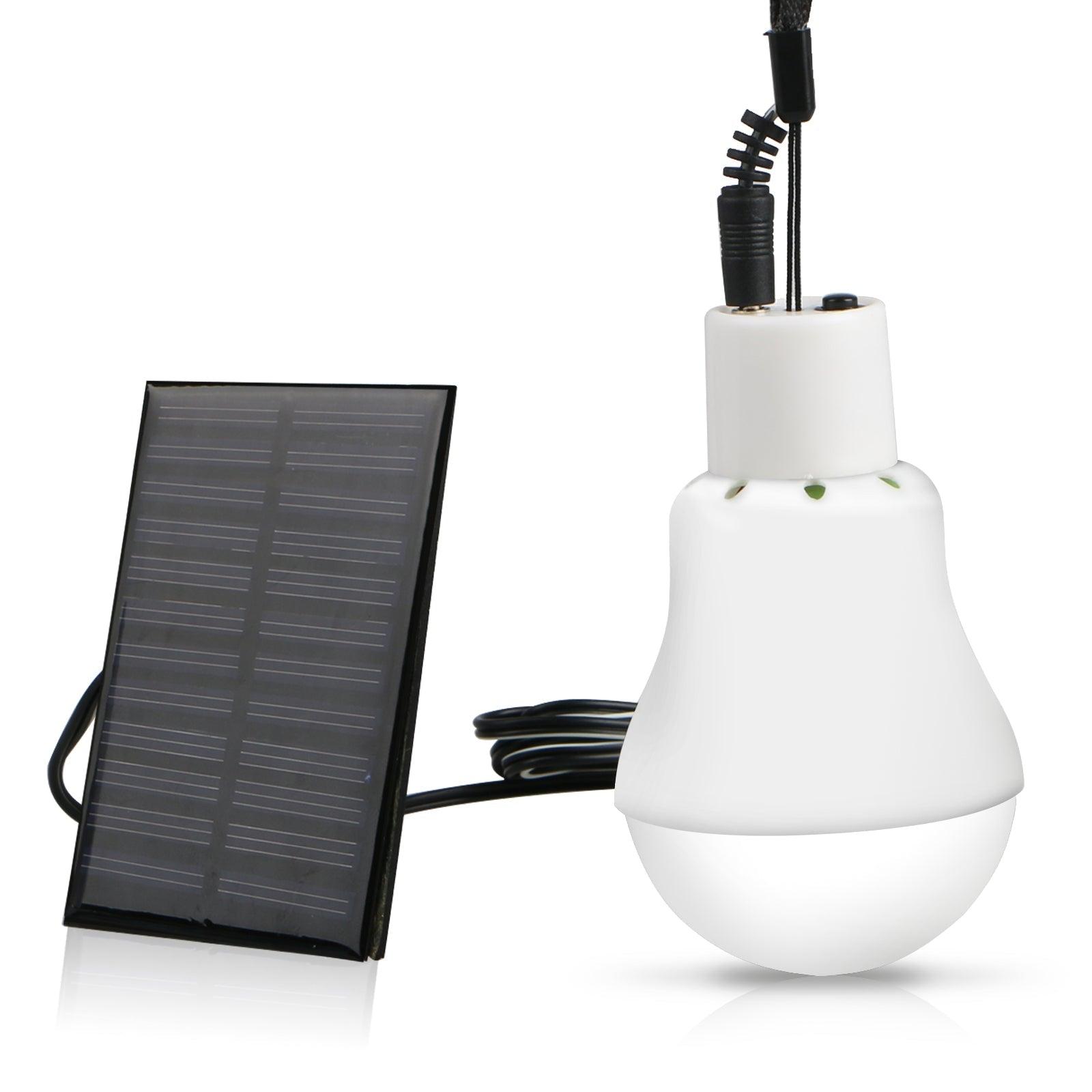 4Packs Portable Solar Powered LED Bulb Lights for Outdoor Activities
