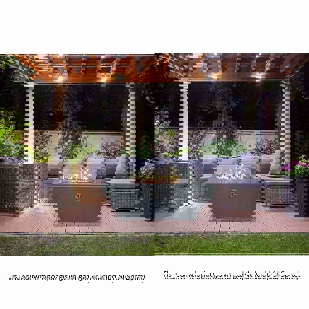 Athena 30x72 Olympus Rectangle Linear Gas Fire Pit Table