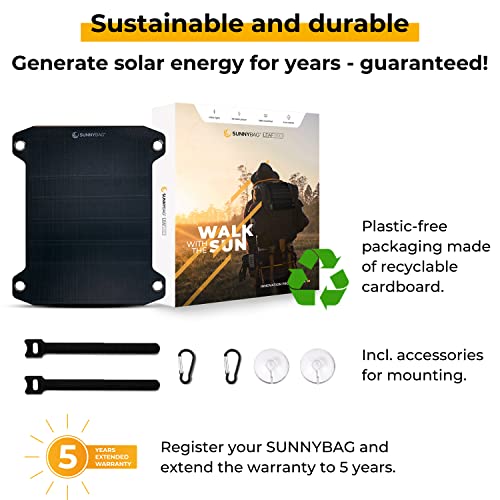 Sunnybag Leaf PRO | Premium Outdoor Solar Charger | 7.5W Flexible Solar Panel for Hiking & Camping