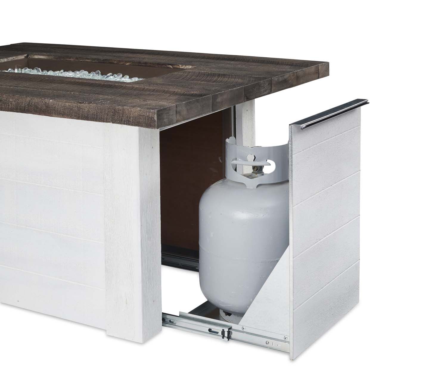 The Outdoor Greatroom Alcott Rectangular Gas Fire Pit Table