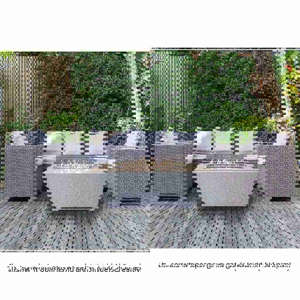 Athena 30x72 Olympus Rectangle Linear Gas Fire Pit Table