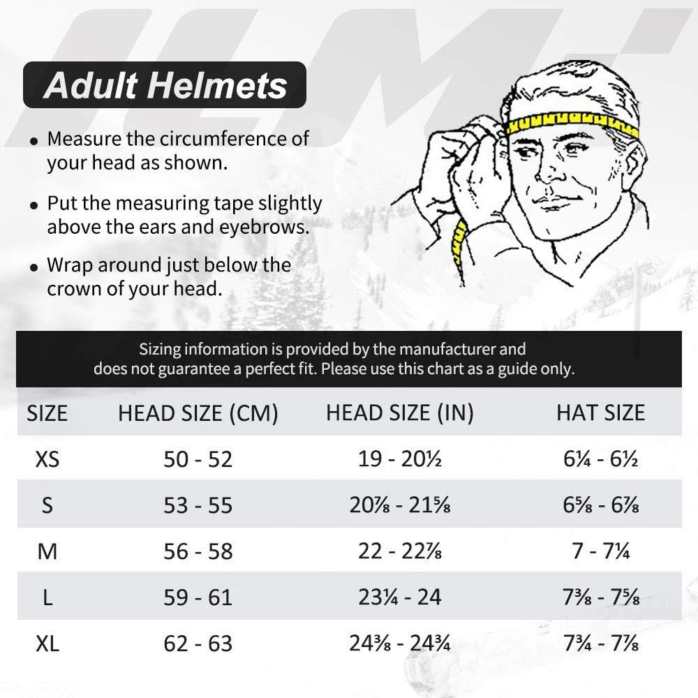 ILM Ski Helmet for Men & Women - ASTM Certified, Adjustable, Ventilated (Black, L)