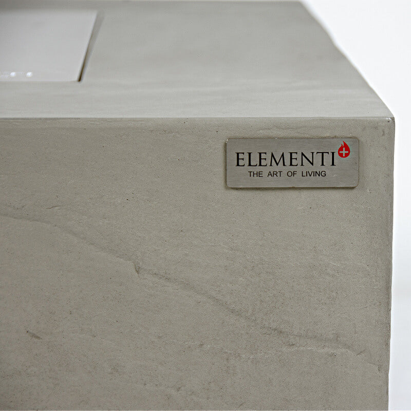 Elementi Capertee Square Concrete Fire Pit Table - OFG411SG