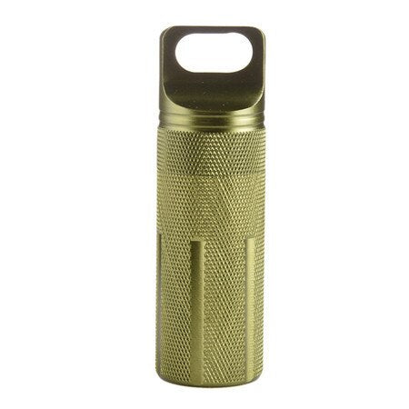 Outdoor Survival Waterproof Mini Pill Bottle - Portable EDC Storage Box for Camping & Hiking