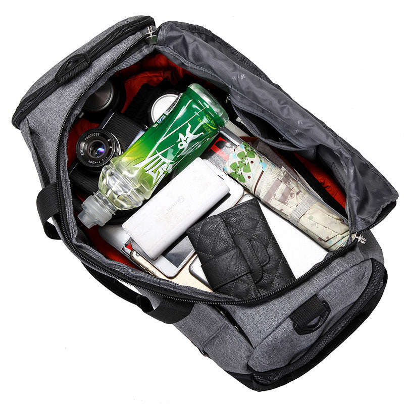 Large Capacity Travel Bag with Separate Shoe Compartment