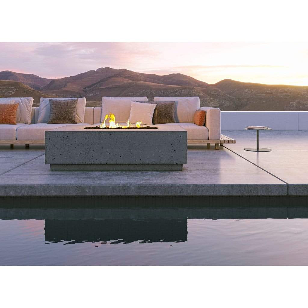 Firegear Sanctuary 1 56 Chocolate Rectangular GFRC Fire Table