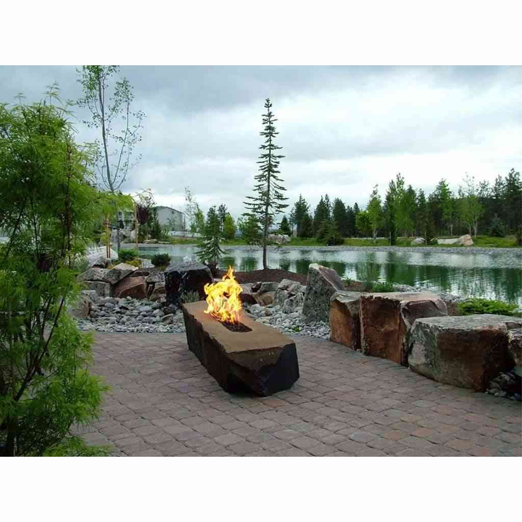 HPC Rectangle Enclosure Trough Burner Match-Lit Ignition Fire Pit 36