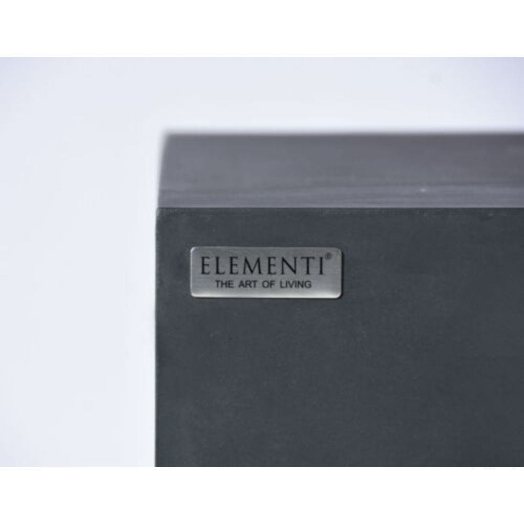 Elementi 60 Dark Gray Granville Concrete Rectangle Gas Fire Table