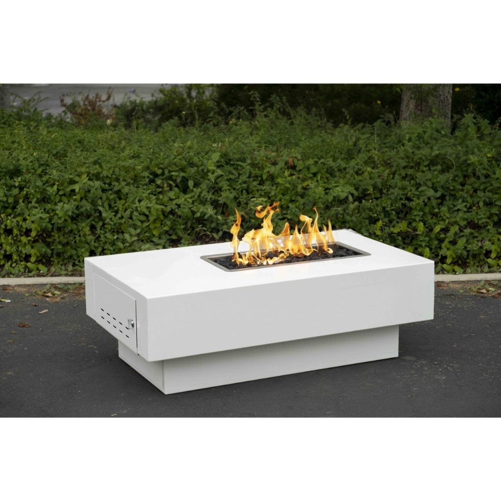 72 San Juan Copper & Corten Steel & Stainless Steel Rectangle Fire Pit - The Outdoor Plus