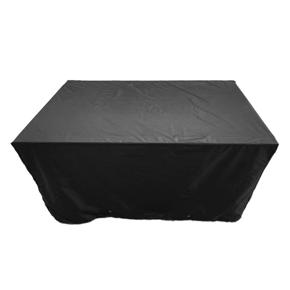 Denver 4-Piece Aluminum Outdoor Patio Fire Pit Seating Set with Acrylic Cast Breeze Cushions