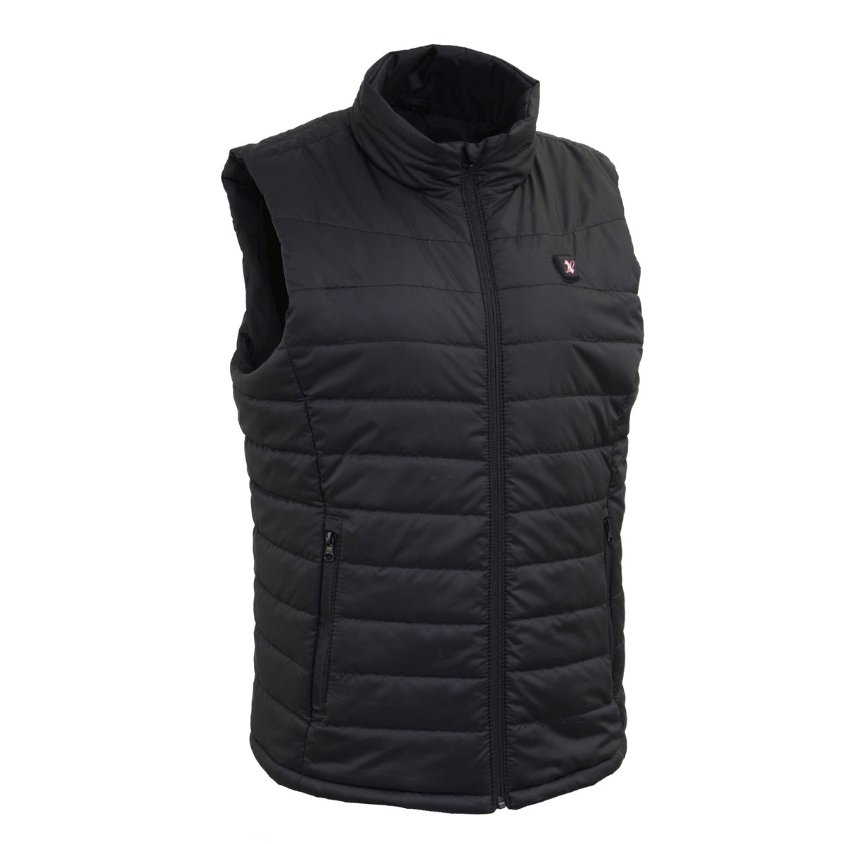 Nexgen Heat Women's NXL4301SET Puffer Black Heated Vest with Rechargeable Battery