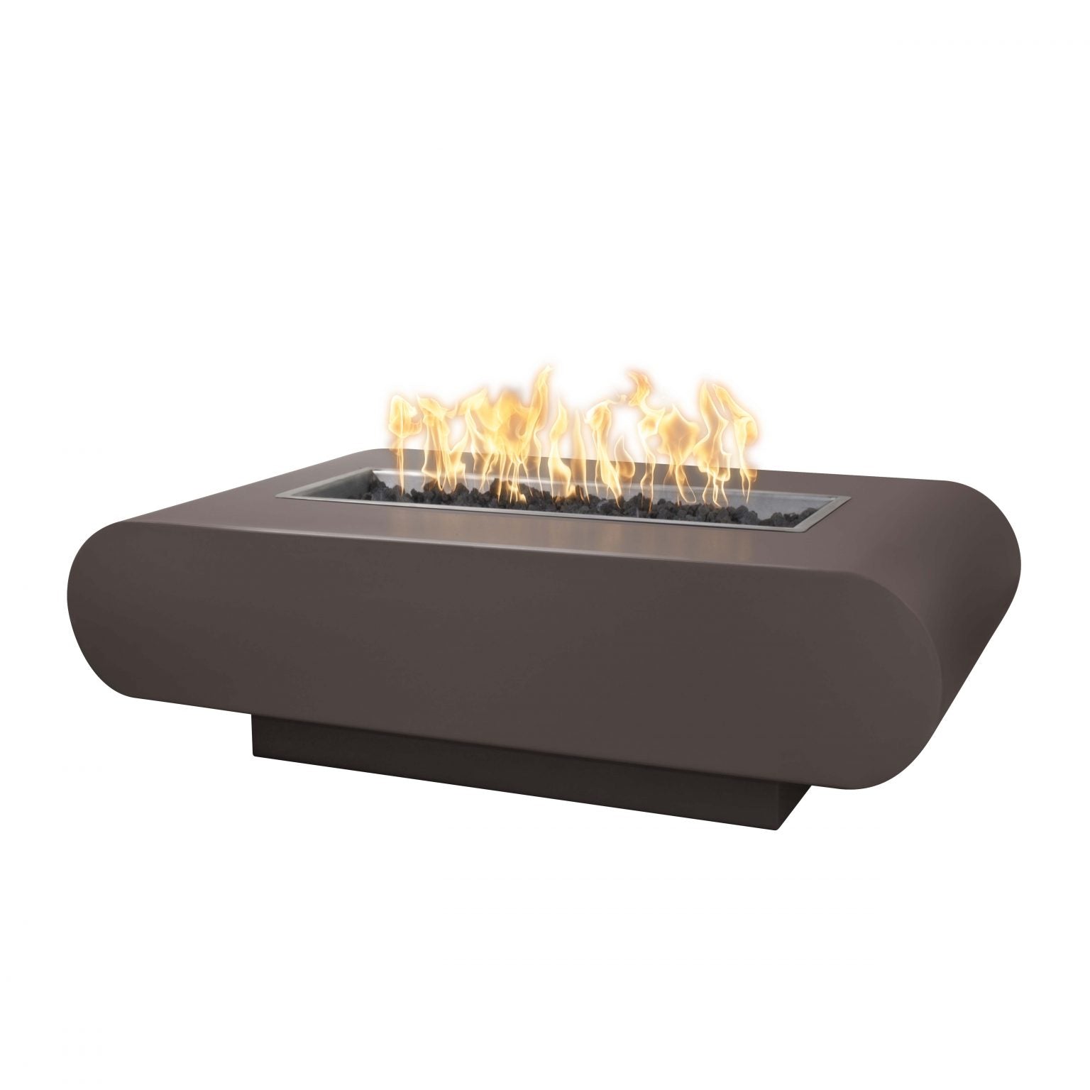 Outdoor Plus La Jolla Rectangle Fire Pit with Free Cover