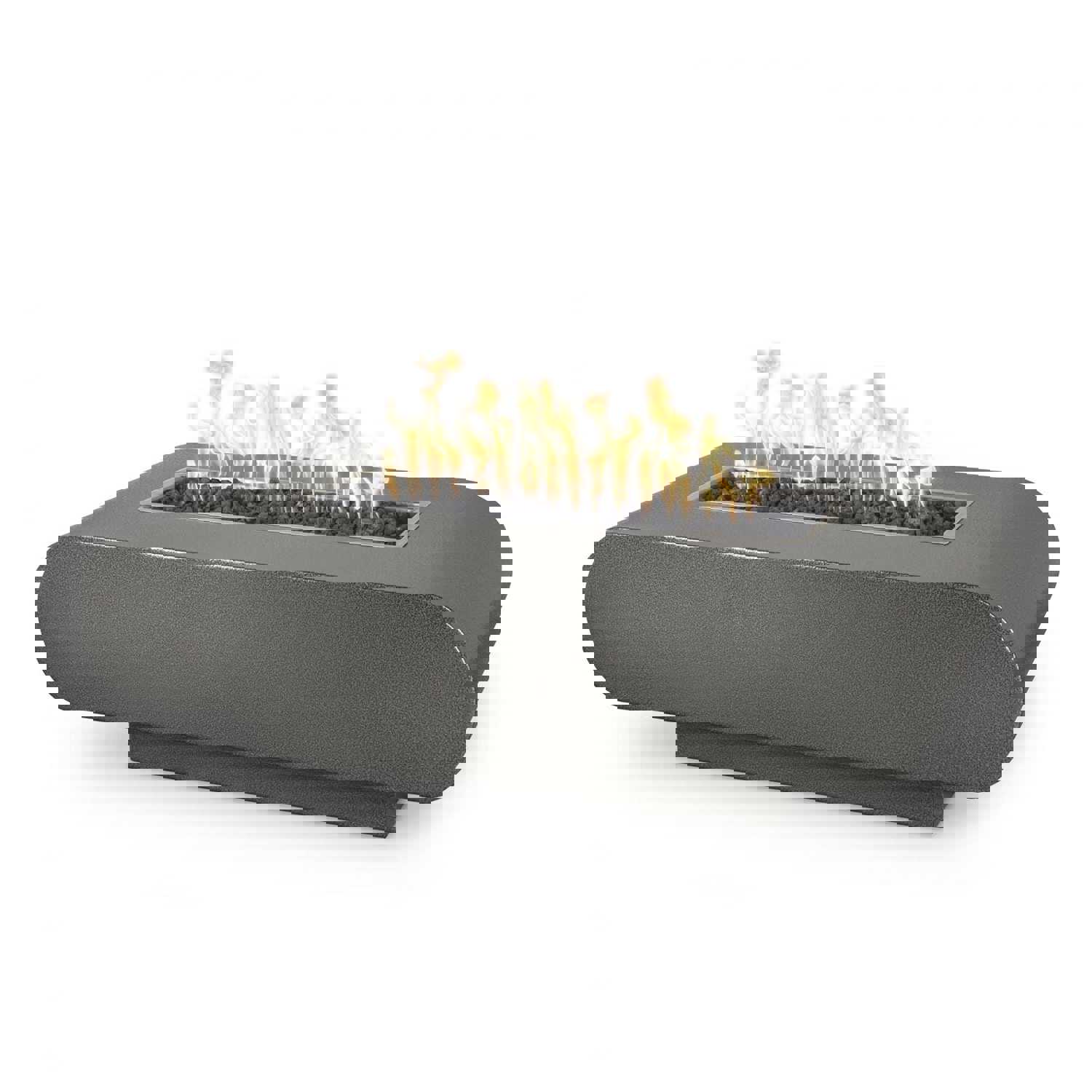 Outdoor Plus La Jolla Rectangle Fire Pit with Free Cover