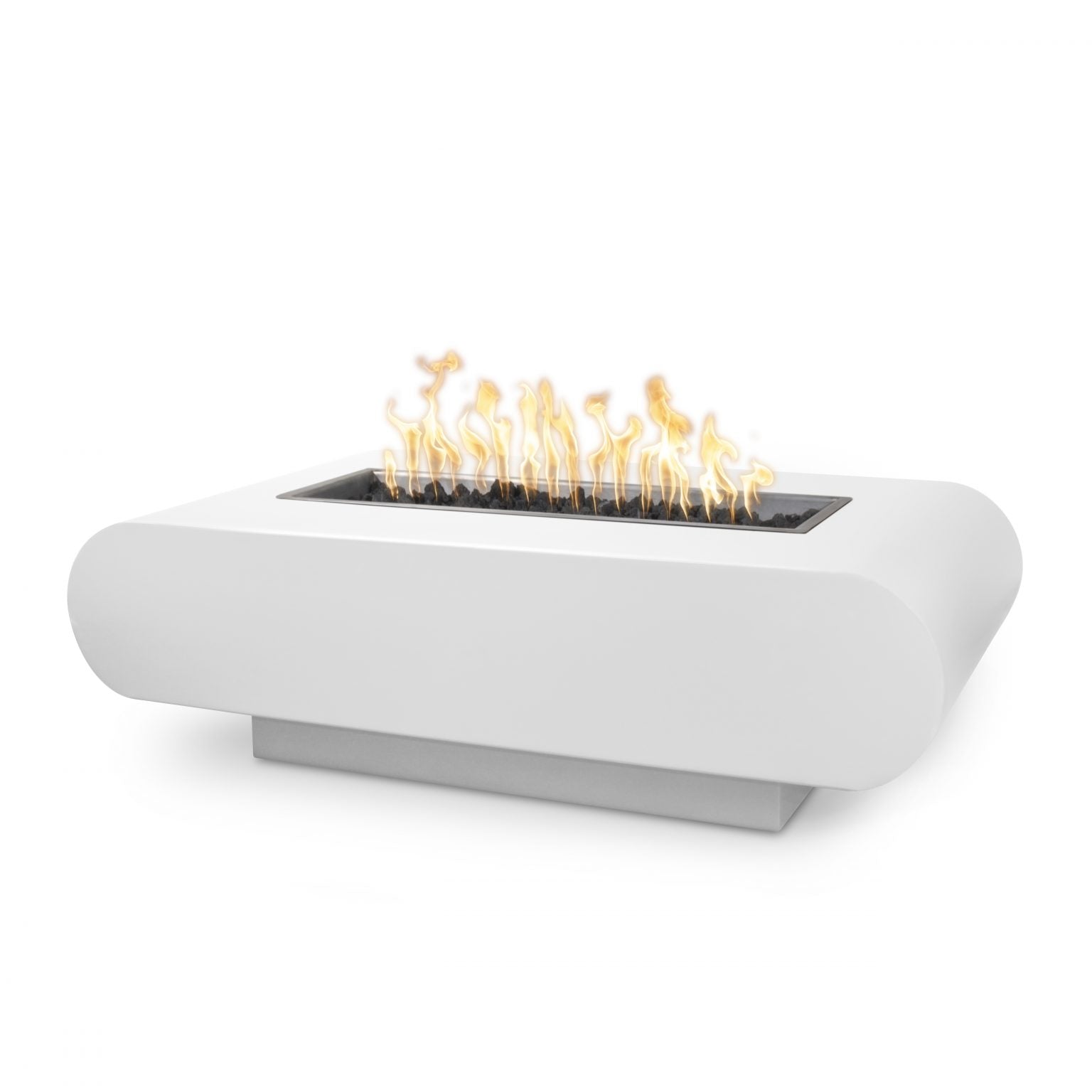 Outdoor Plus La Jolla Rectangle Fire Pit with Free Cover