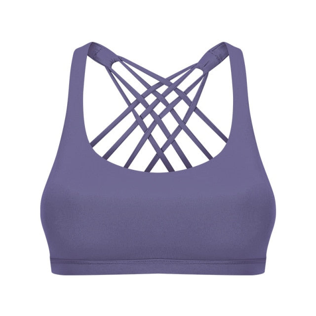 Women's Crisscross Fitness Bra - Supportive & Stylish Workout Essential