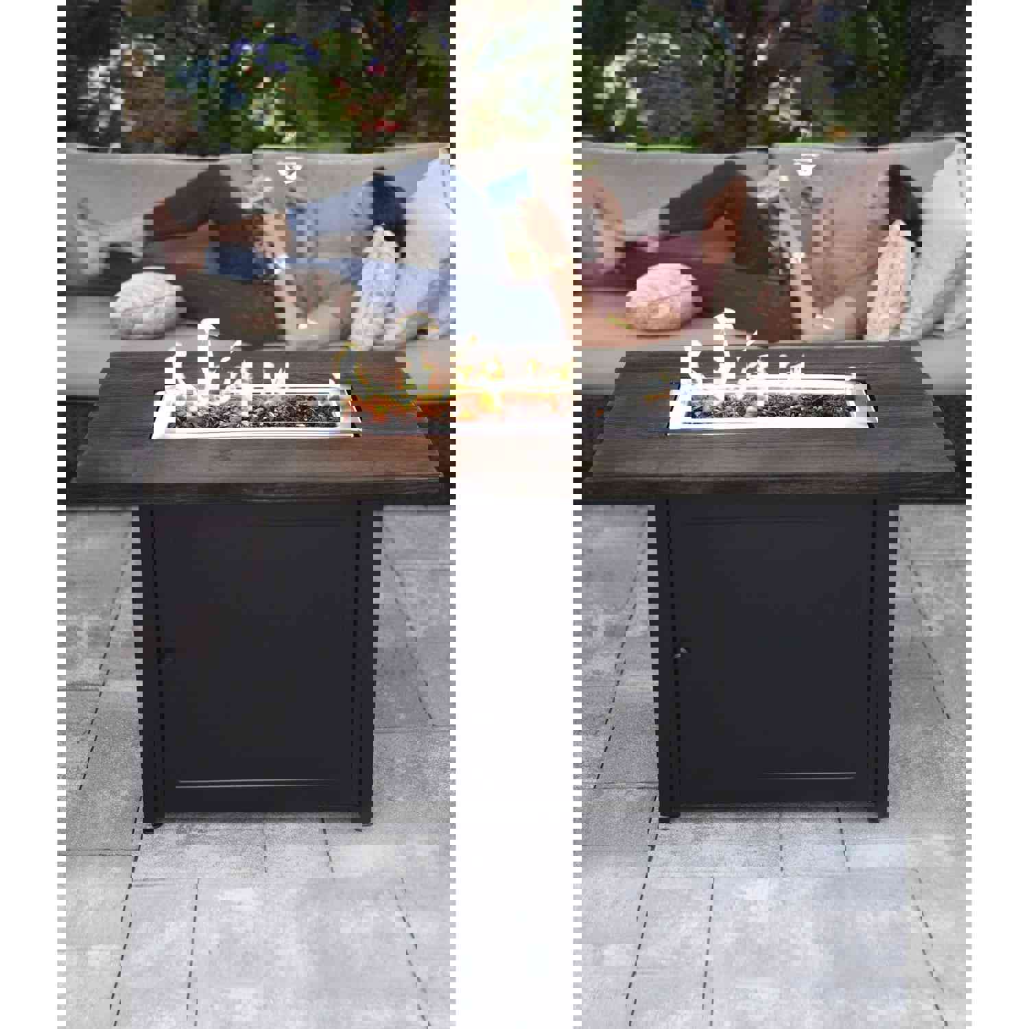 Endless Summer The Marc, 40 x 28 Rectangular Gas Outdoor Fire Pit