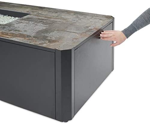 Outdoor GreatRoom KINNEY Rectangular Outdoor Gas Fire Pit Table KN-1224