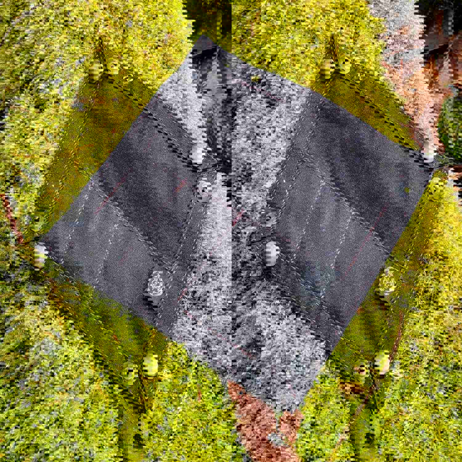 Black Waxed Canvas EDC Travel Tray for Gear Organization