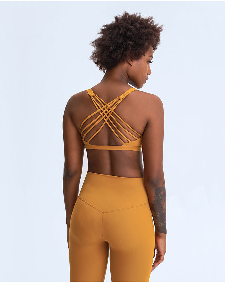 Women's Crisscross Fitness Bra - Supportive & Stylish Workout Essential