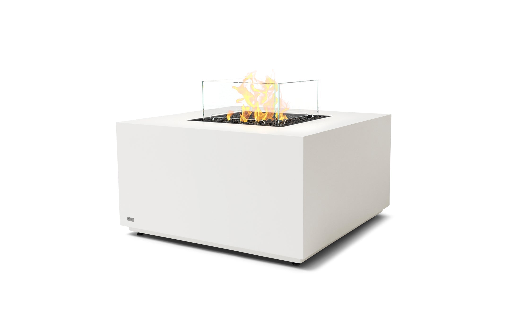 EcoSmart Fire CHASER 38 Bone Outdoor Fire Pit Table with Gas LP/NG Burner