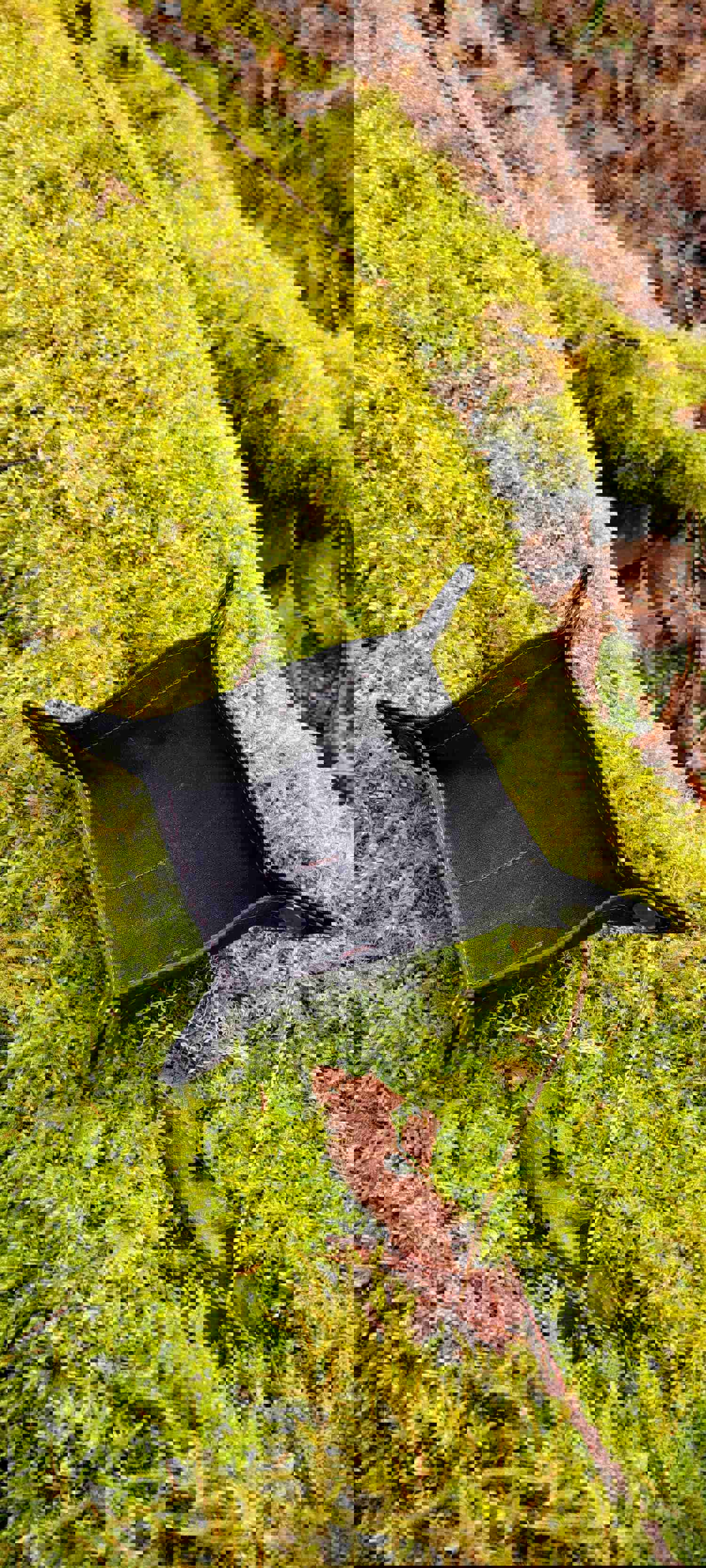 Black Waxed Canvas EDC Travel Tray for Gear Organization