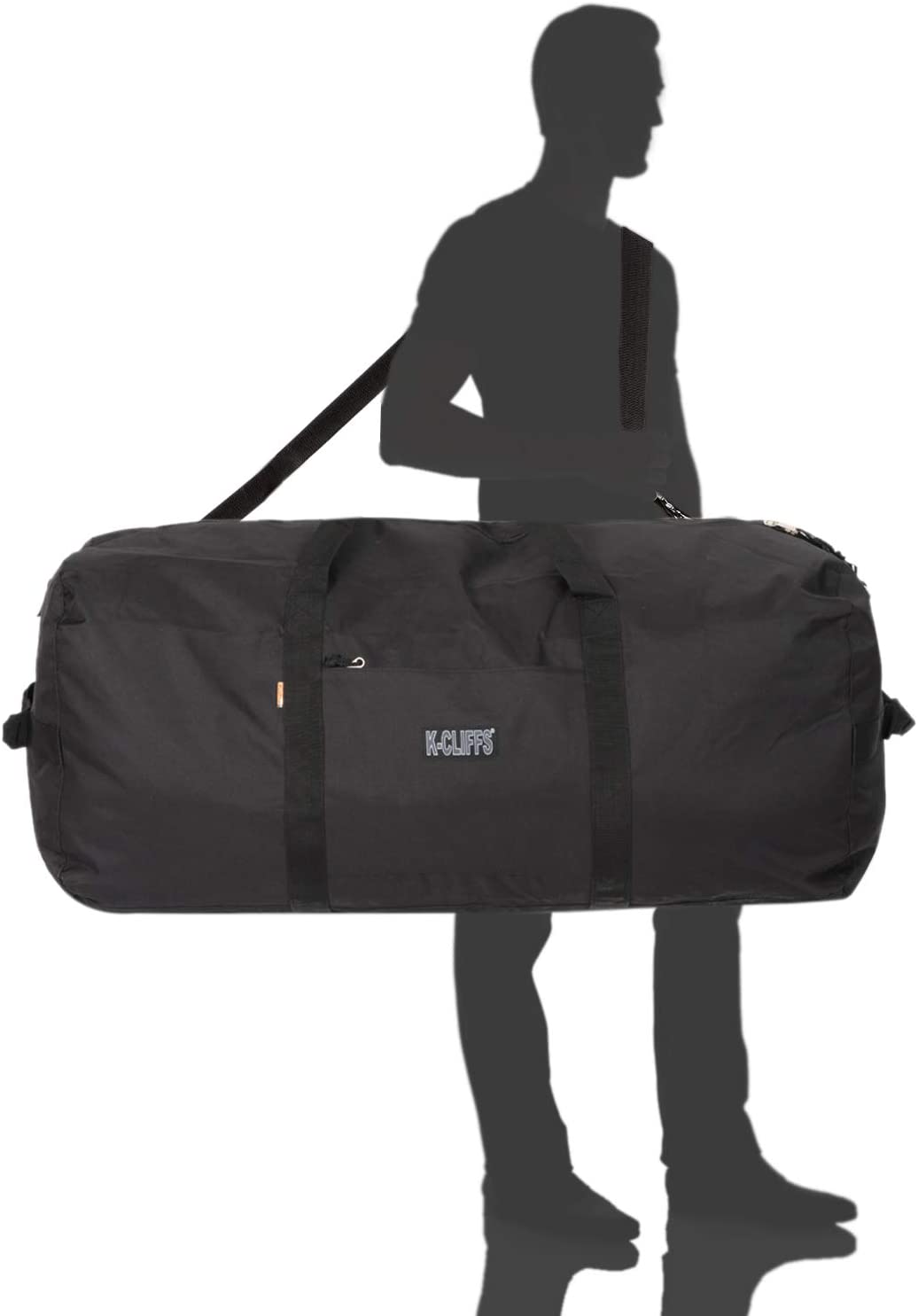 Large Black Duffel Bag for Travel (42 x 20 x 20 Inches)