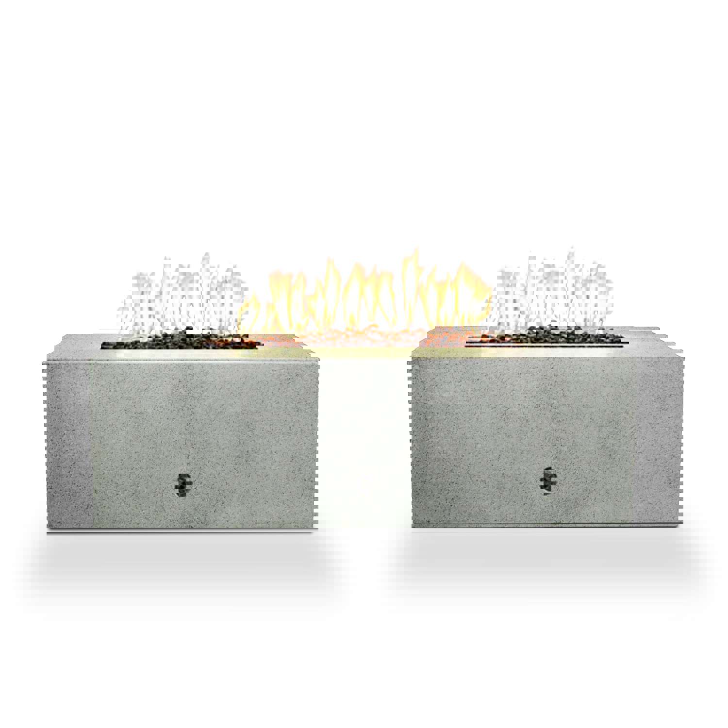 Starfire Designs Rustic 48 x 32 Rectangle Concrete Gravity Gas Fire Pit