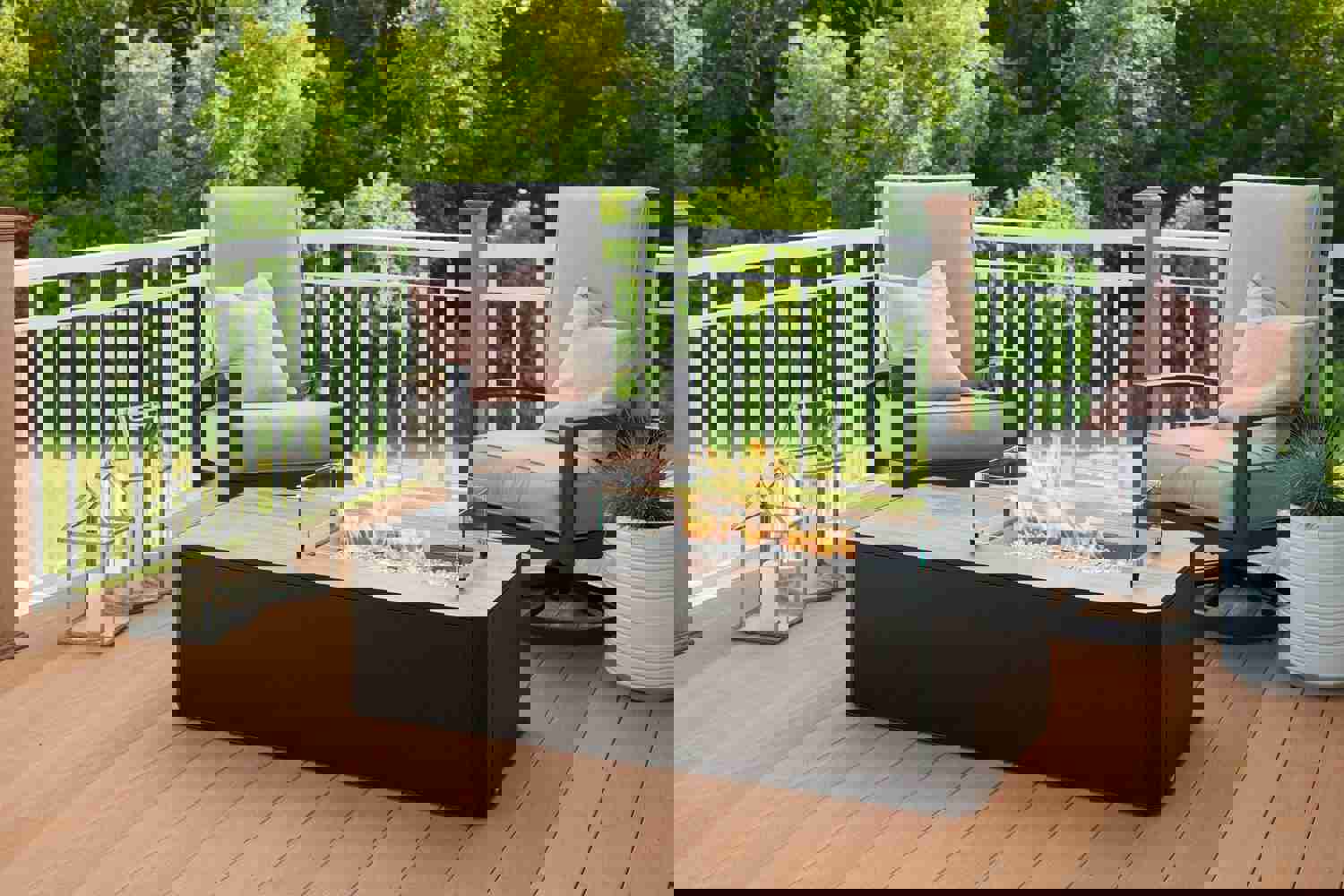 Outdoor Greatroom KN-1224 Kinney Rectangular Gas Fire Pit Table