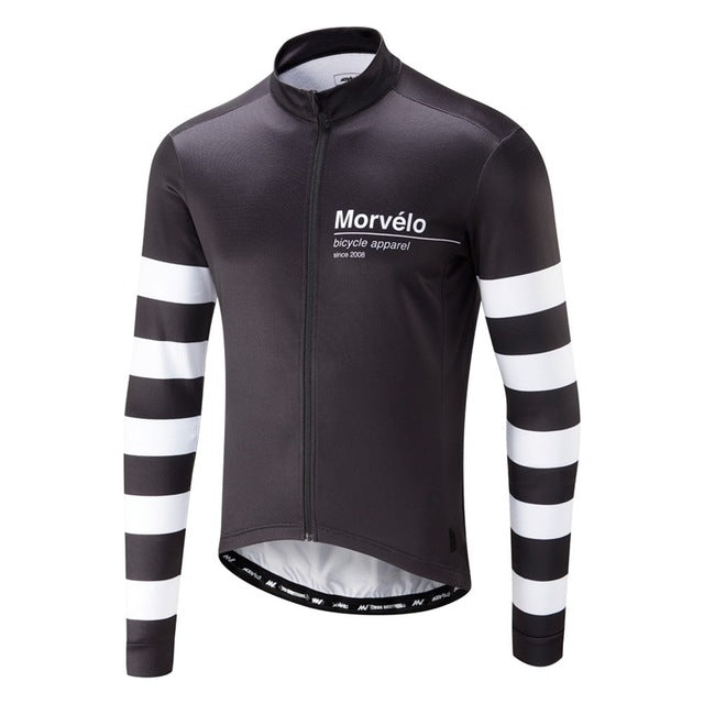 MORVELO 2020 Spring Cycling Long Sleeve Jersey - Breathable & Quick Dry Road Bike Racing Shirt