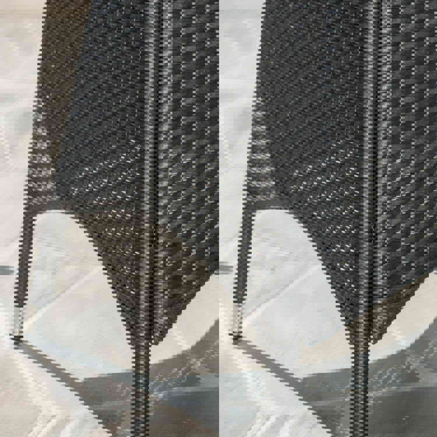 Bristle Outdoor Grey Wicker Round Dining Table